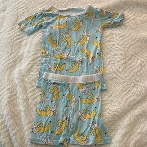 Little Sleepies Banana Short Pajamas